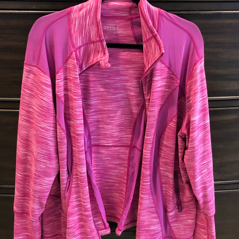Zella workout jacket with mesh details